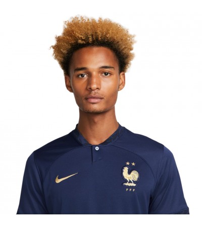 Koszulka męska Nike FFF Soccer Dri-FIT granatowa DN0690 410