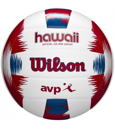 Piłka siatkowa Wilson AVP Hawaii Beach Official size biało-czerwono-niebieska WTH80219KIT