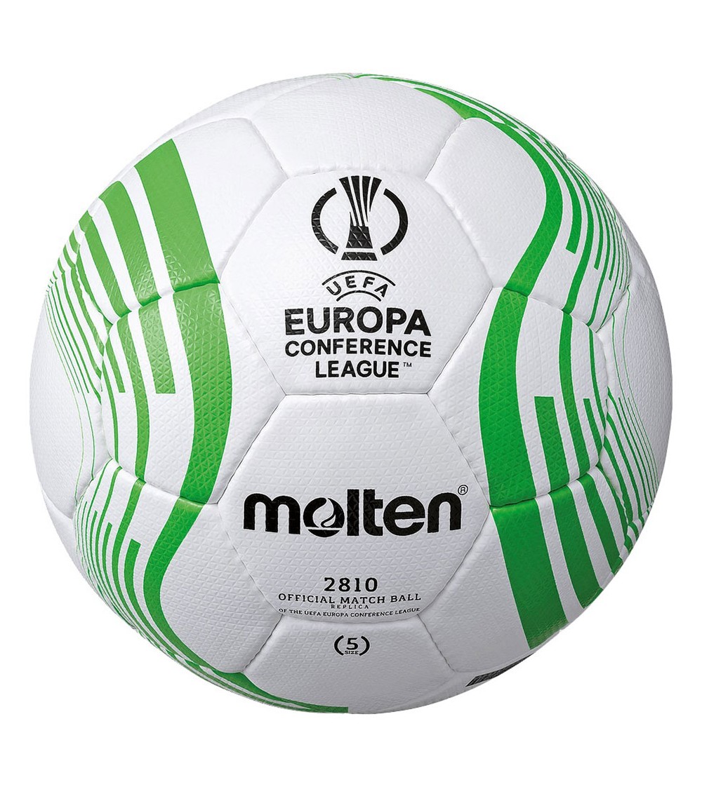 Piłka nożna Molten UEFA Conference League biało-zielona F5C2810 22/23