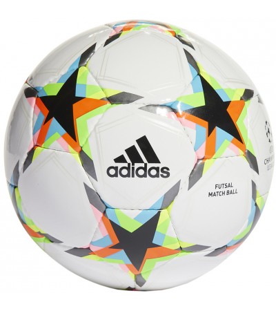 Piłka nożna adidas UCL Pro Sala Void biało-kolorowa HE3769