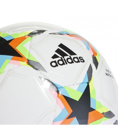Piłka nożna adidas UCL Pro Sala Void biało-kolorowa HE3769