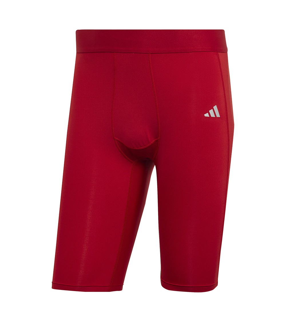 Spodenki męskie adidas Techfit Aeroready Short Tights czerwone HP0616