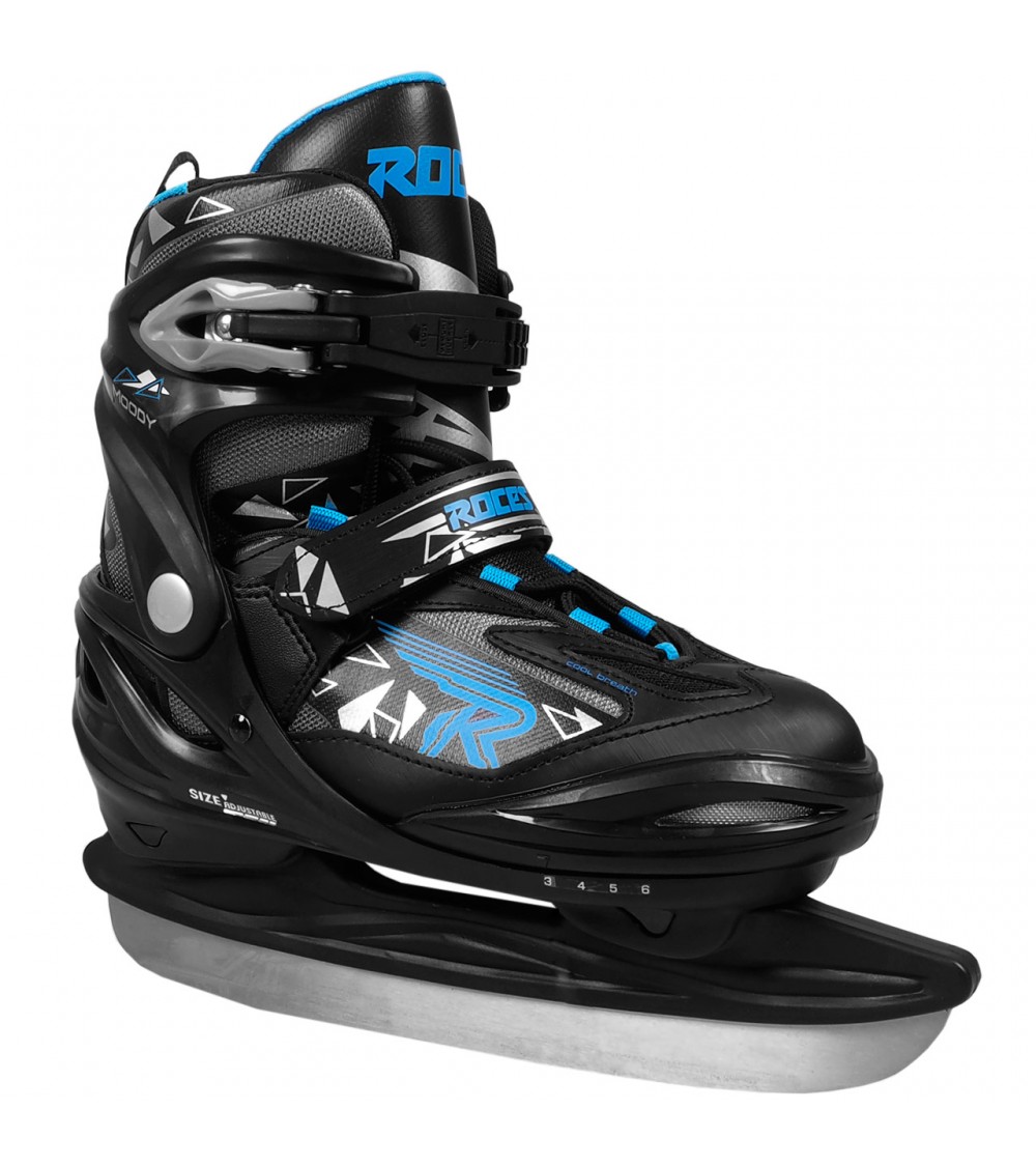 Łyżwy Roces Moody Ice 3.0 Boy czarno-niebieskie 450710 00001