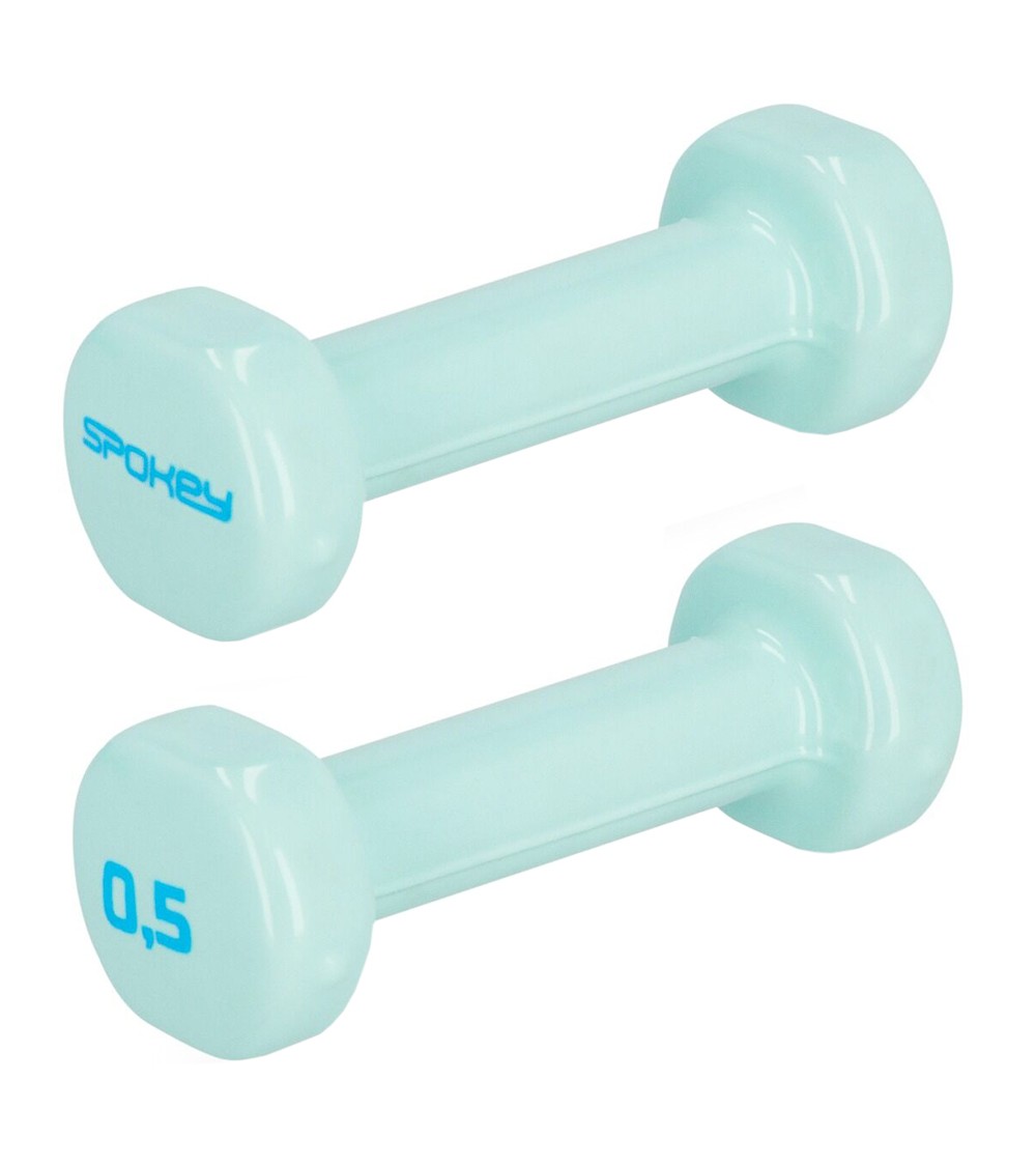 Hantle winylowe Spokey Shape 2x0,5 kg miętowe 941963