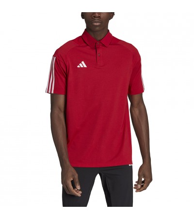 Koszulka męska adidas Tiro 23 Competition Polo czerwona HI3049