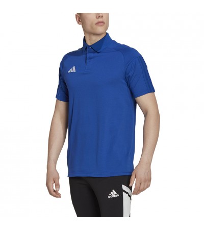 Koszulka męska adidas Tiro 23 Competition Polo niebieska HU1342