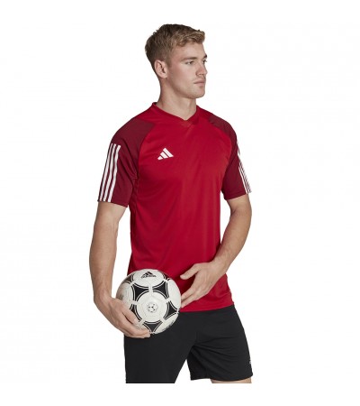 Koszulka męska adidas Tiro 23 Competition Jersey czerwona HE5661