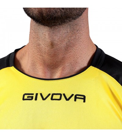 Koszulka Givova Capo Interlock żółto-czarna MAC03 0710