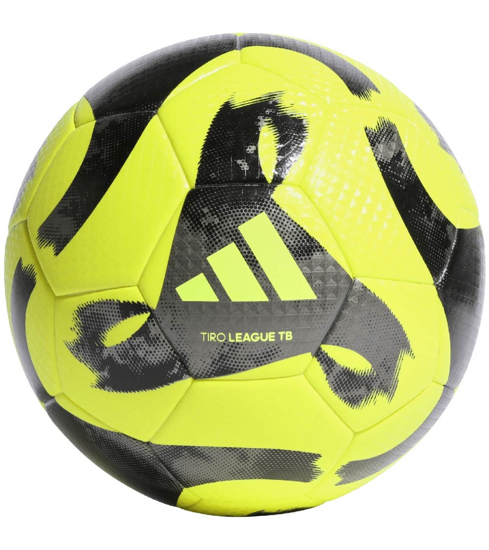 Piłka nożna adidas Tiro League Thermally Bonded żółto-czarna HZ1295