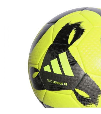 Piłka nożna adidas Tiro League Thermally Bonded żółto-czarna HZ1295
