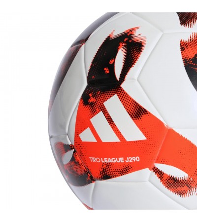 Piłka nożna adidas Tiro Junior 290 League biało-czerwona HT2424