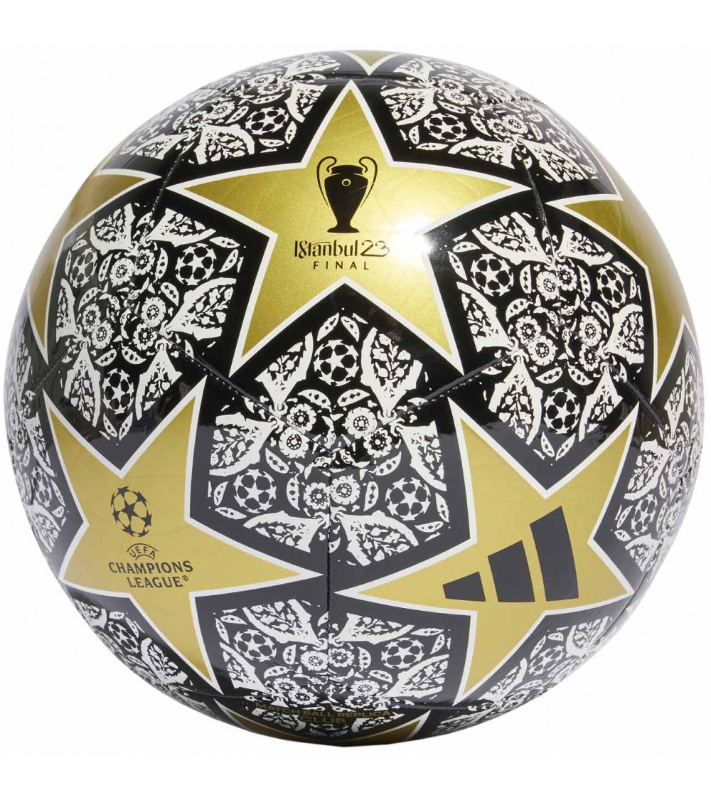 Piłka nożna adidas UCL Club Istanbul czarno-biało-złota HZ6925