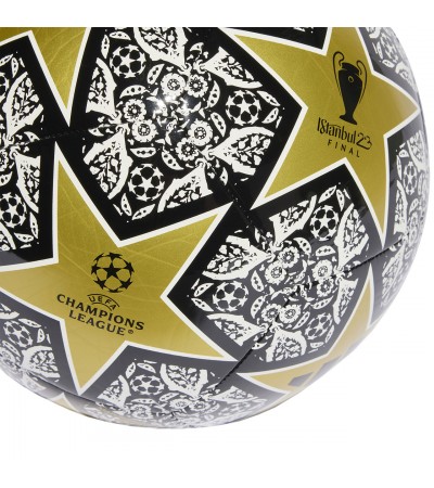 Piłka nożna adidas UCL Club Istanbul czarno-biało-złota HZ6925
