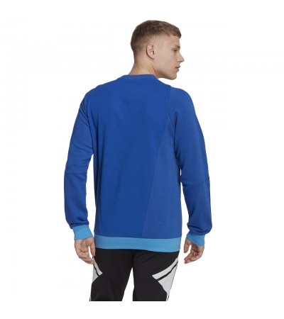 Bluza męska adidas Tiro 23 Competition Crew niebieska HU1325