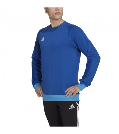 Bluza męska adidas Tiro 23 Competition Crew niebieska HU1325
