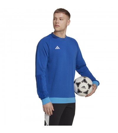 Bluza męska adidas Tiro 23 Competition Crew niebieska HU1325