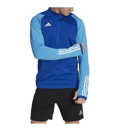 Bluza męska adidas Tiro 23 Competition Training Top niebieska HU1309