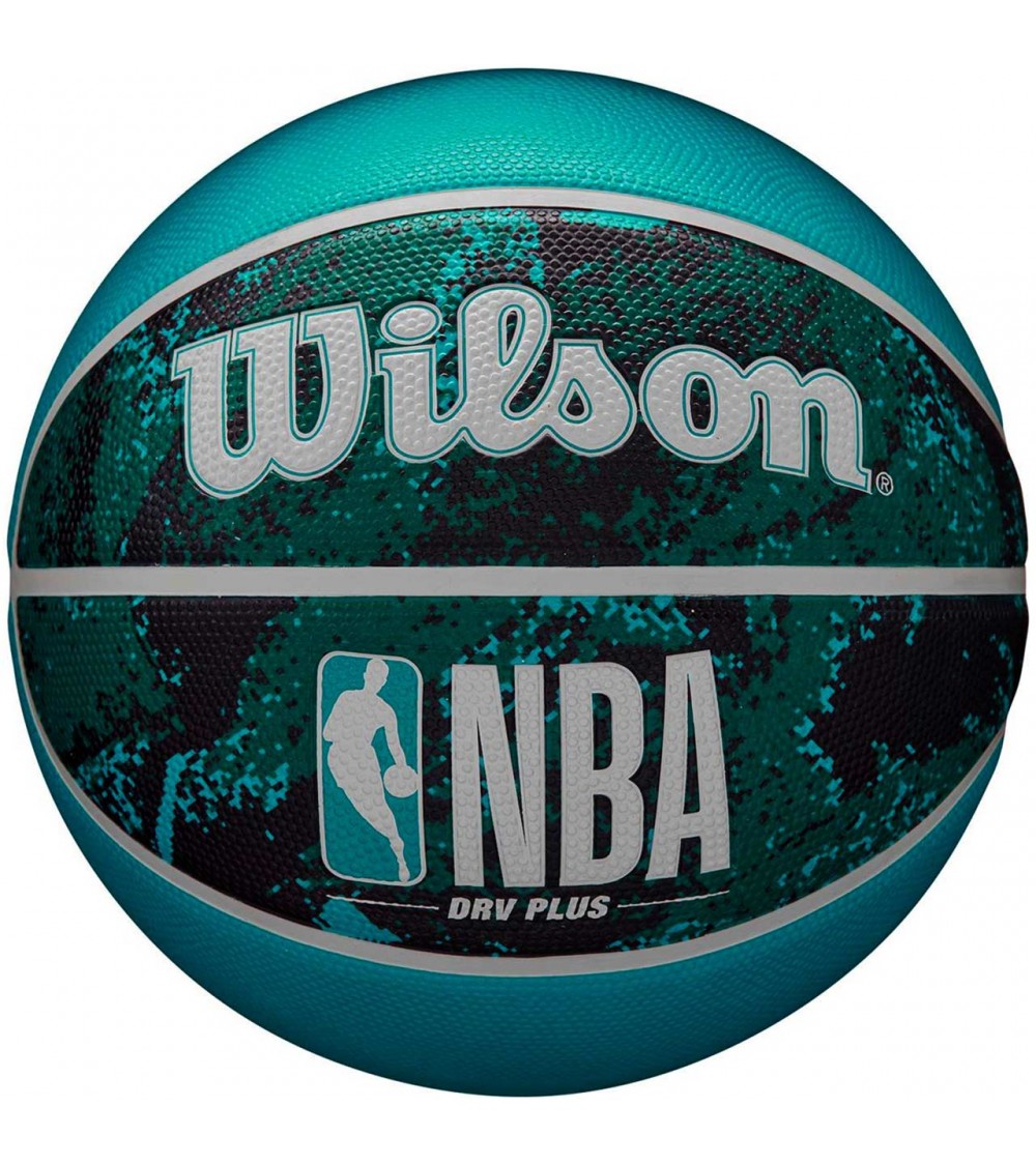 Piłka koszykowa Wilson NBA DRV Plus Vibe czarno-niebieska WZ3012602XB5