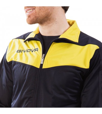Dres Givova Tuta Visa Triacetato granatowo-żółty TR018 0407