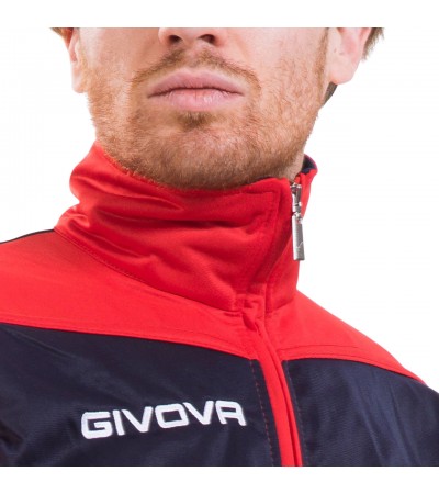 Dres Givova Tuta Visa Triacetato czerwono-granatowy TR018 1204