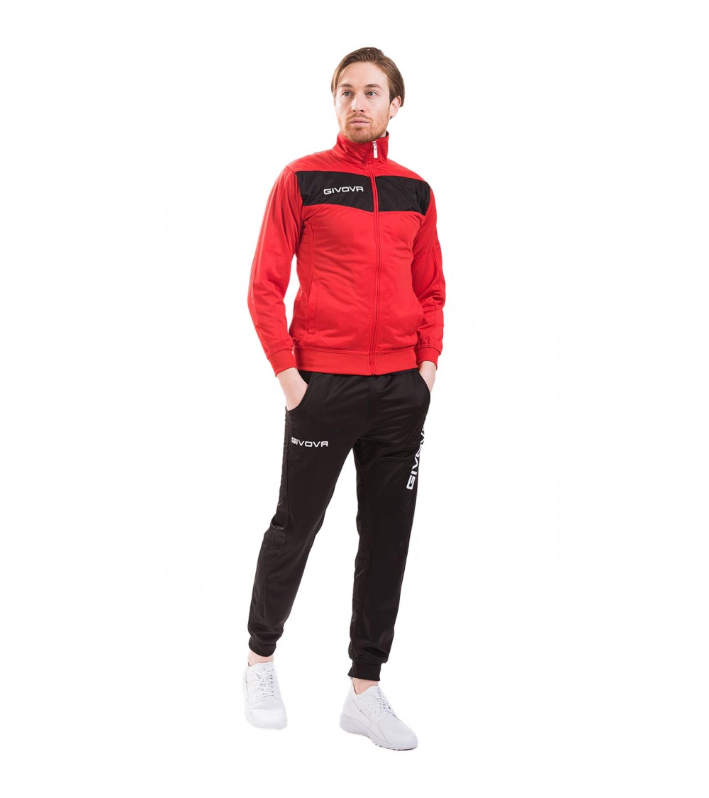 Dres Givova Tuta Visa Triacetato czerwono-czarny TR018 1210