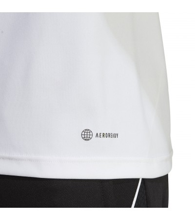 Koszulka męska adidas Tiro 23 Competition Jersey biało-czarna  IC4565