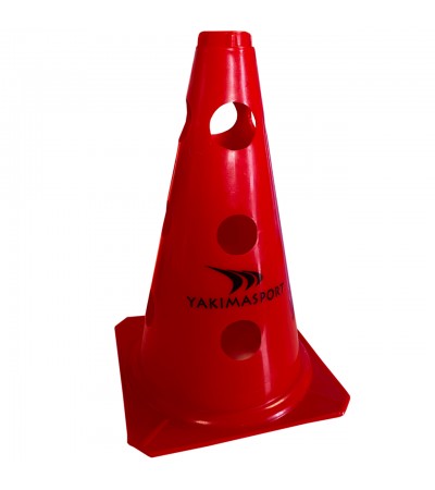 Pachołek z otworami Yakima Sport 23 cm czerwony 100606