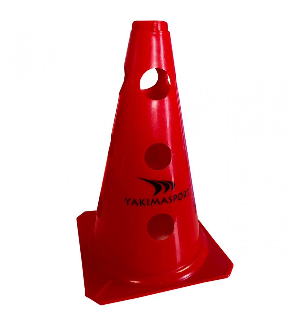 Pachołek z otworami Yakima Sport 23 cm czerwony 100606