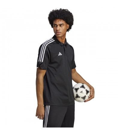 Koszulka męska adidas Tiro 23 League Polo czarna HS3578