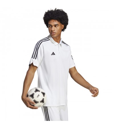 Koszulka męska adidas Tiro 23 League Polo biała HS3580