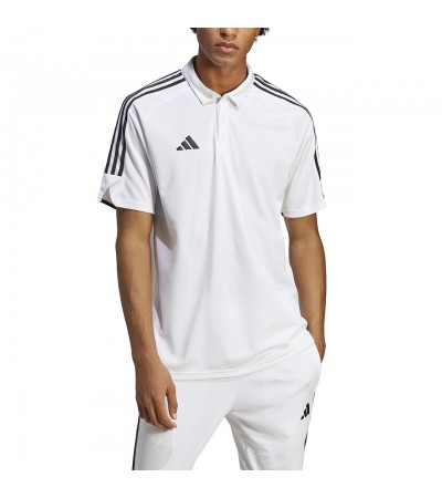Koszulka męska adidas Tiro 23 League Polo biała HS3580