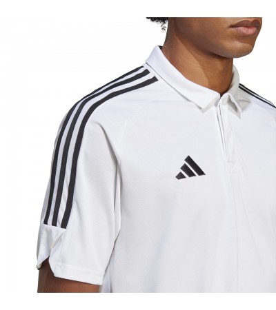 Koszulka męska adidas Tiro 23 League Polo biała HS3580