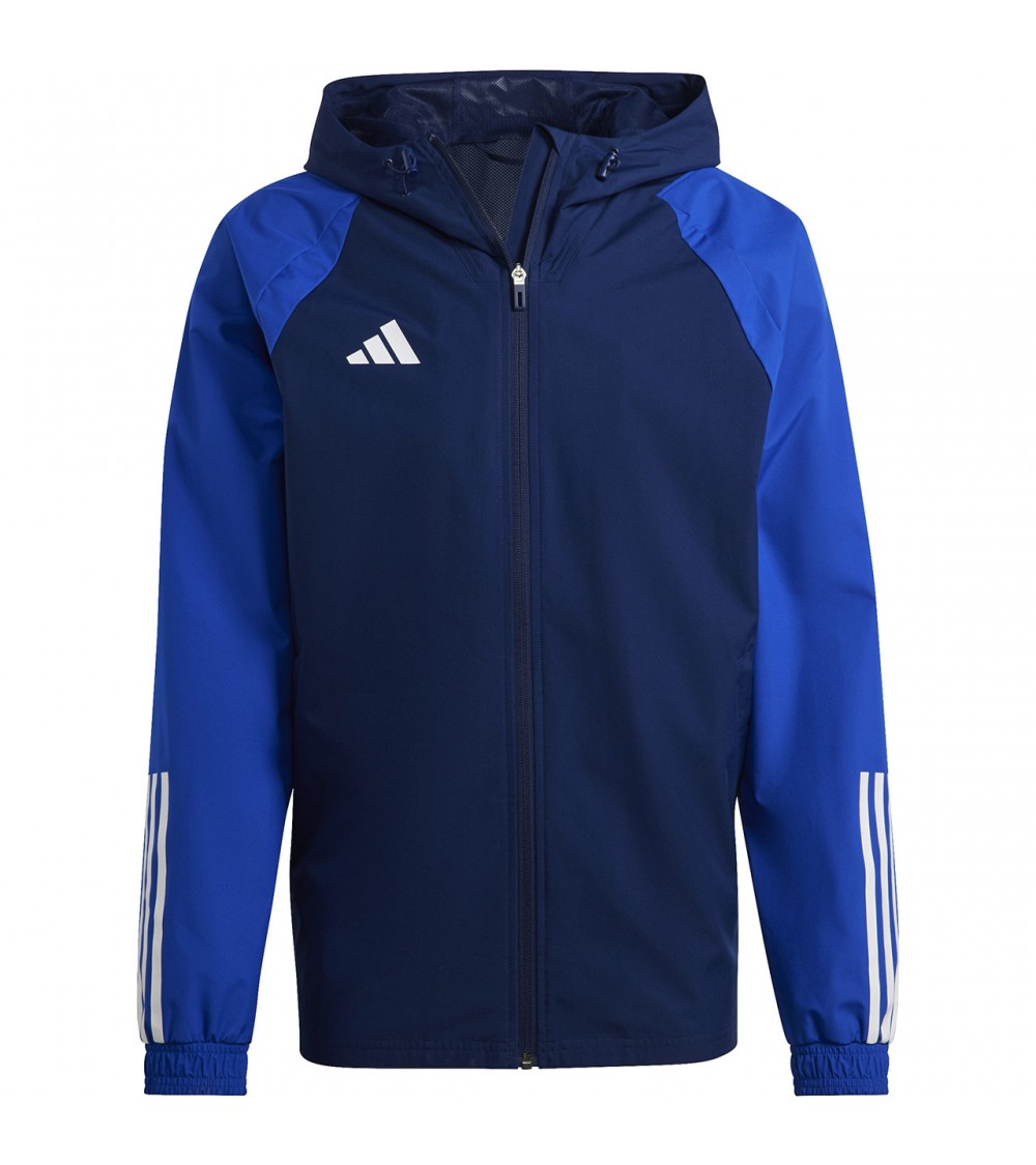 Kurtka męska adidas Tiro 23 Competition All-Weather granatowo-niebieska HK7657