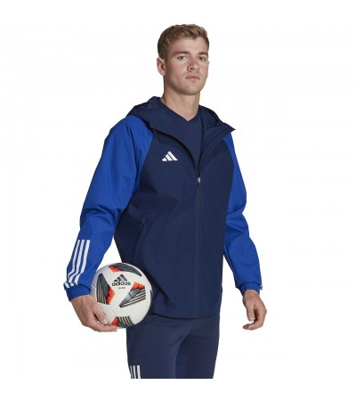 Kurtka męska adidas Tiro 23 Competition All-Weather granatowo-niebieska HK7657