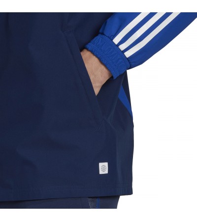 Kurtka męska adidas Tiro 23 Competition All-Weather granatowo-niebieska HK7657