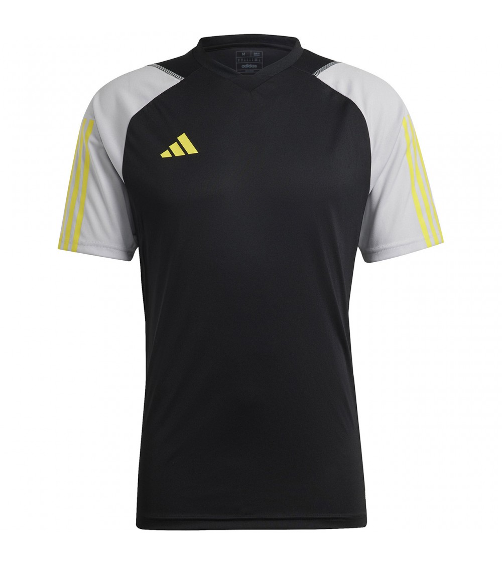 Koszulka męska adidas Tiro 23 Competition Jersey czarno-szara HU1295