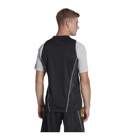 Koszulka męska adidas Tiro 23 Competition Jersey czarno-szara HU1295