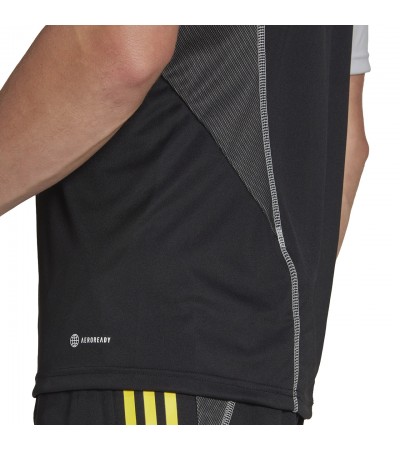 Koszulka męska adidas Tiro 23 Competition Jersey czarno-szara HU1295