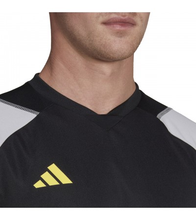 Koszulka męska adidas Tiro 23 Competition Jersey czarno-szara HU1295
