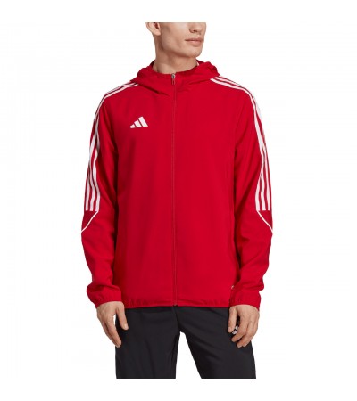 Kurtka męska adidas Tiro 23 League Windbreaker czerwona IA1618