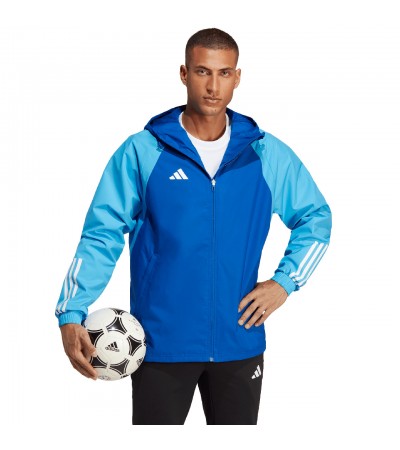 Kurtka męska adidas Tiro 23 Competition All Weather niebieska IC4572