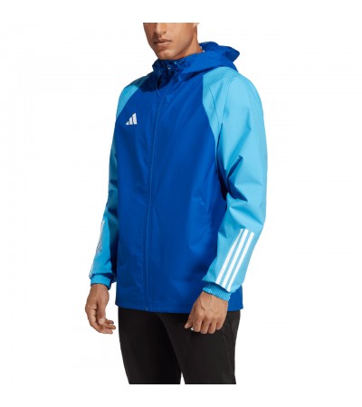 Kurtka męska adidas Tiro 23 Competition All Weather niebieska IC4572