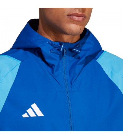 Kurtka męska adidas Tiro 23 Competition All Weather niebieska IC4572