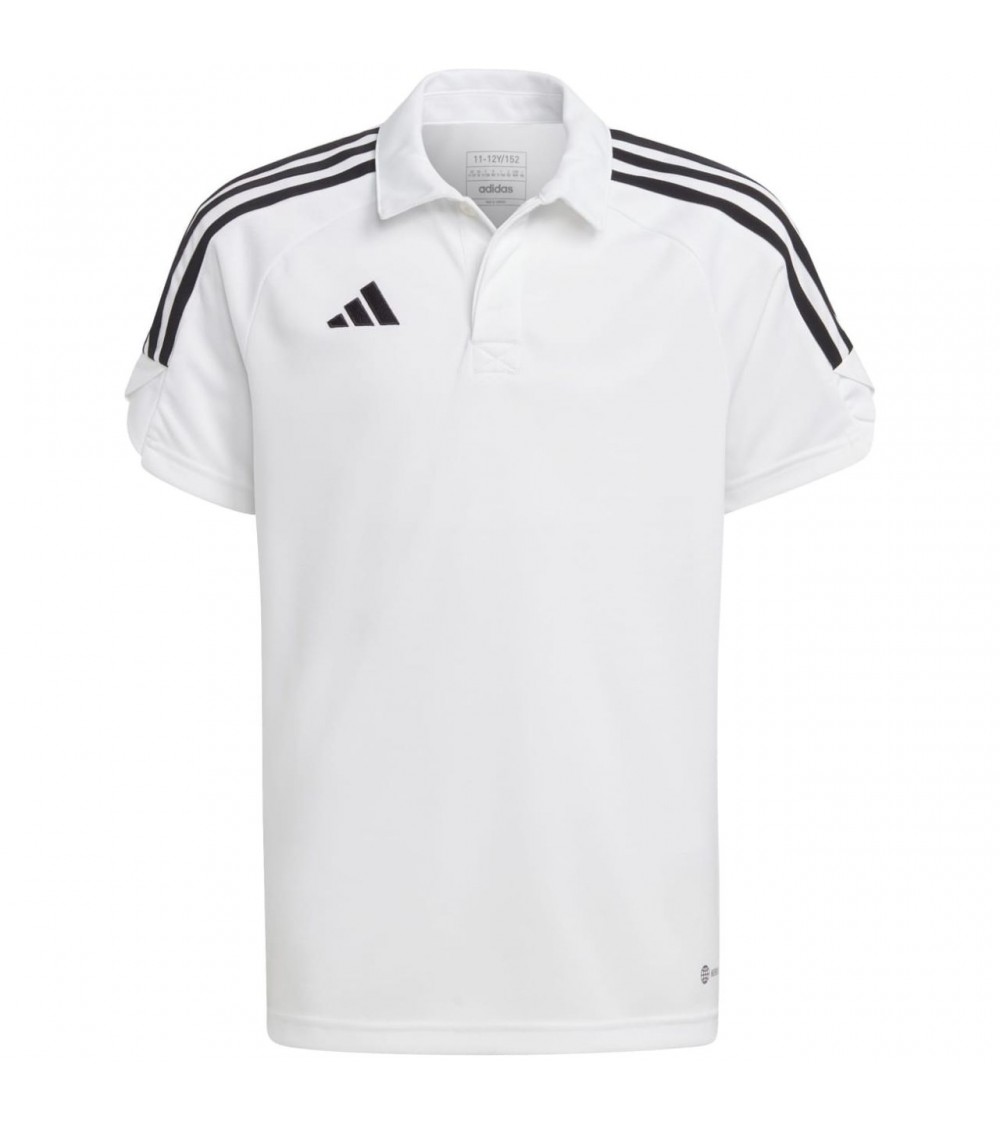 Koszulka dla dzieci adidas Tiro 23 League Polo biała HS3589