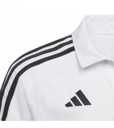 Koszulka dla dzieci adidas Tiro 23 League Polo biała HS3589