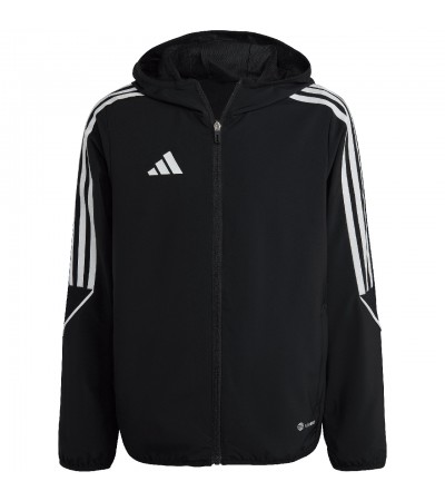 Kurtka dla dzieci adidas Tiro 23 League Windbreaker czarna IA1623
