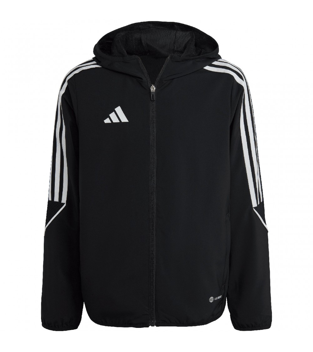 Kurtka dla dzieci adidas Tiro 23 League Windbreaker czarna IA1623