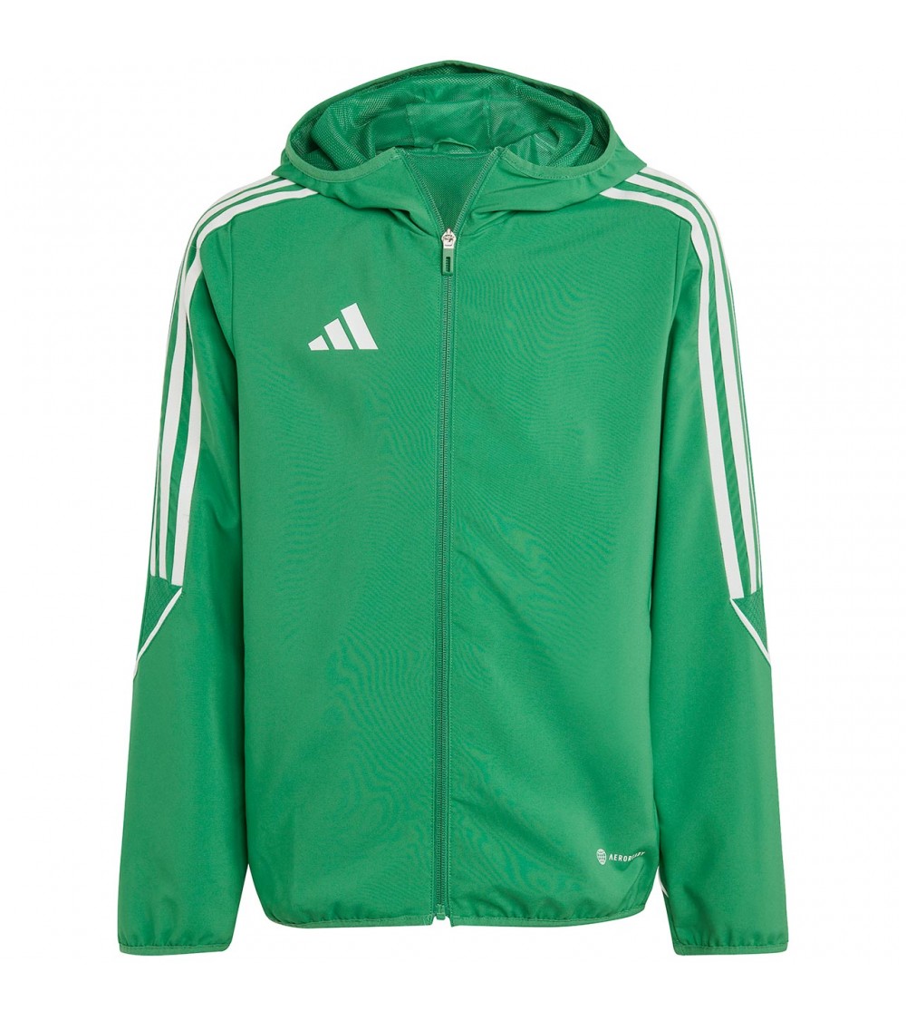 Kurtka dla dzieci adidas Tiro 23 League Windbreaker zielona IA1625