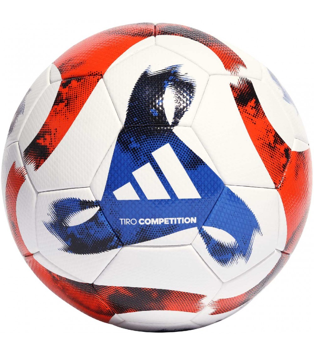 Piłka nożna adidas Tiro Competition biało-niebiesko-czerwona HT2426