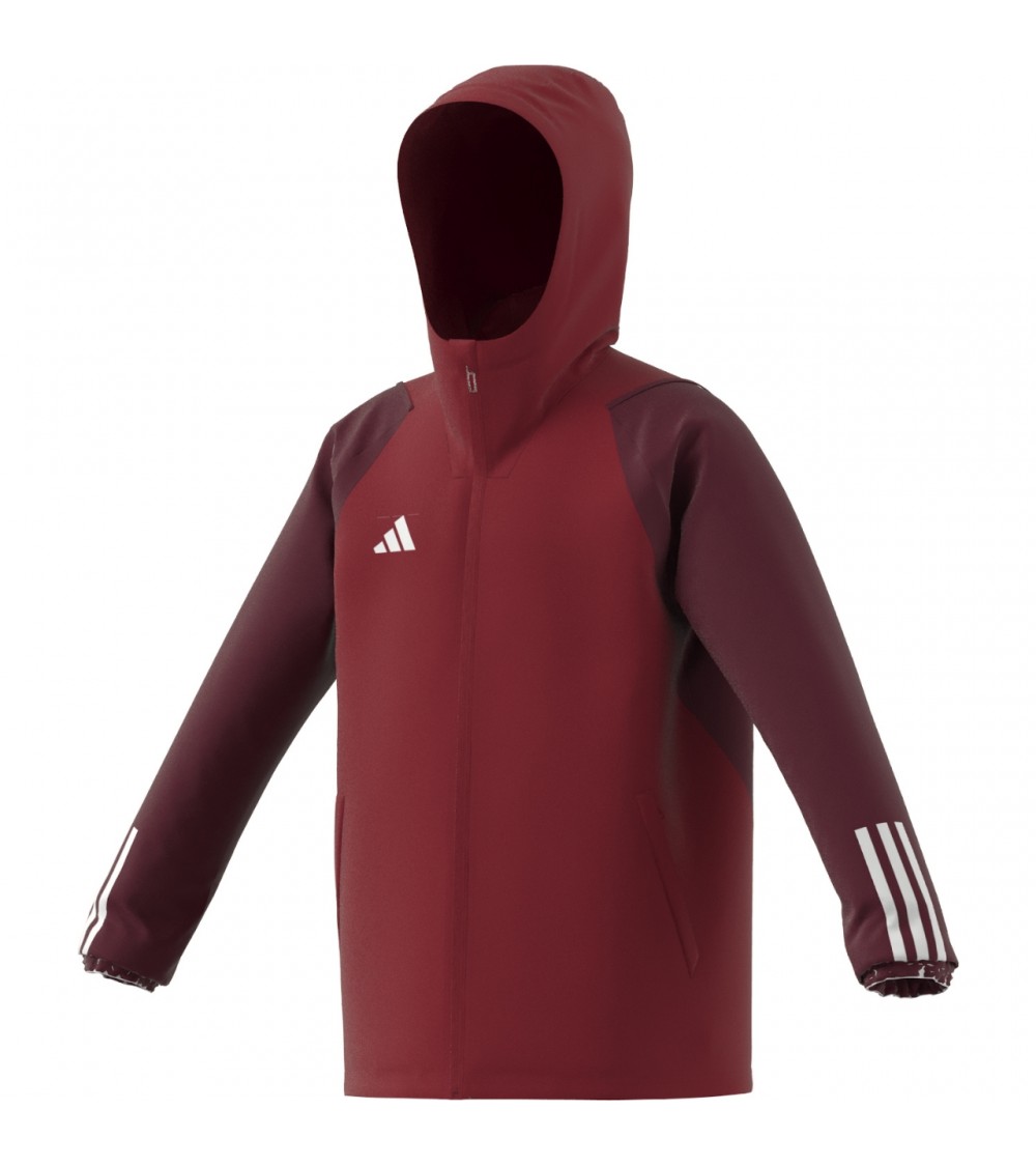 Kurtka dla dzieci adidas Tiro 23 Competition All-Weather czerwona HI4712